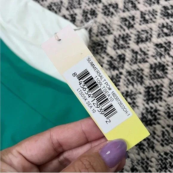 New Summersalt The Sidestroke Best Selling Swimsuit in Seaweed & Seaglass - Picture 7 of 7